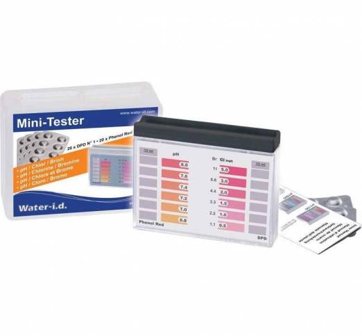 Mini tester apa piscina pH / Clor / Brom 10ml