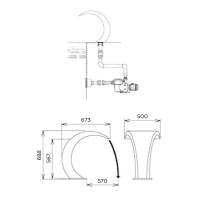 Cascada Bali Pentru Piscina AISI-316 lustruit