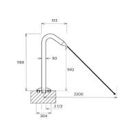 Tun de apa Fidji, duza circulara, AISI-316 lustruit