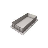 Piscina cu structura metalica - set panouri otel 7x3x1.4m SteelPrime