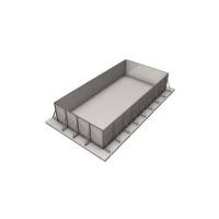 Piscina cu structura metalica - set panouri otel 8x4x1.4m SteelPrime