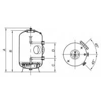 Filtru bobinat Fiberpool ITALY, D1050, conexiune 75mm