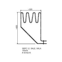 Rezistenta electrica Helo sauna 1500 W, Model SEPC 12