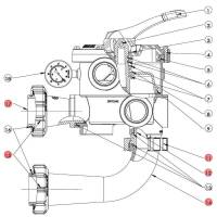 Kit conectare vana multiport Vari-Flo SP0719