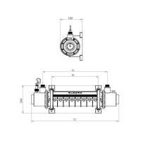 Schimbator de caldura din titan 95KW SST