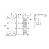 Schimbator de caldura in placi titan 102 kW