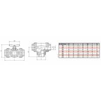 Robinet PVC 3 cai cu sfera D63