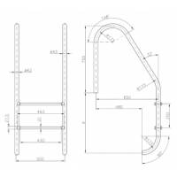 Scara standard 5 trepte AISI-316 IP5