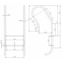 Scara Mixto 3 trepte AISI-316 IMX3