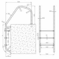 Scara Munich 4 trepte AISI-316 IEM4