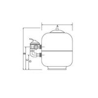 Filtru nisip SpaZone D750 vana laterala inclusa - 21 mc/h