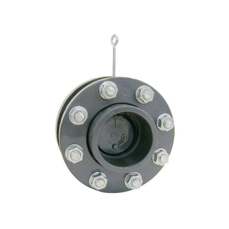 Clapeta sens PVC cu flanse D160 si arc