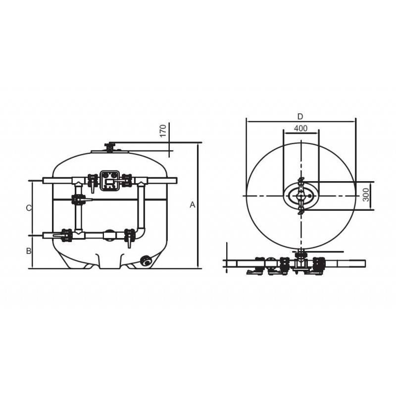 Filtru Brazil D2000 conexiune 140mm