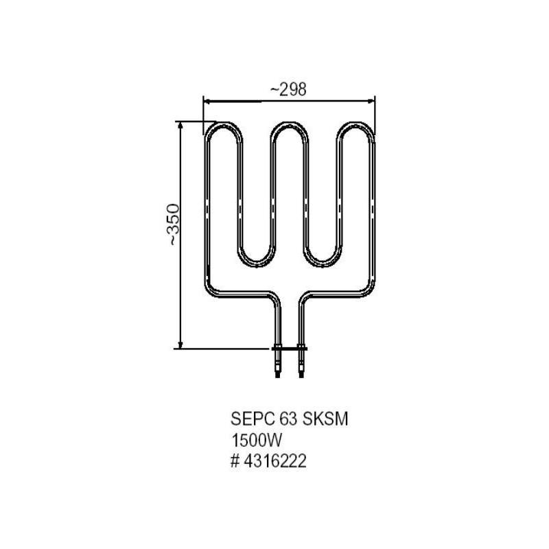 Rezistenta electrica Helo sauna 1500 W Model SEPC 63