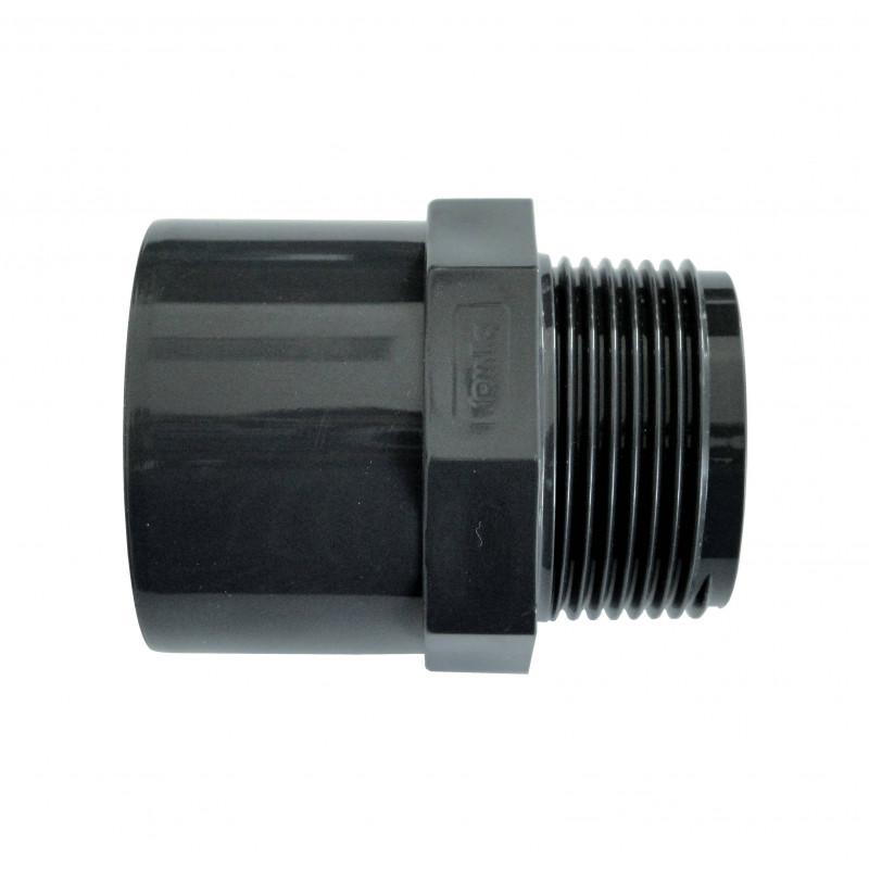 Niplu mixt PVC D40/50-1 1/2 F.E. Plimat