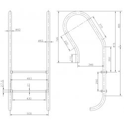 Scara Mixto 5 trepte AISI-316 IMX5