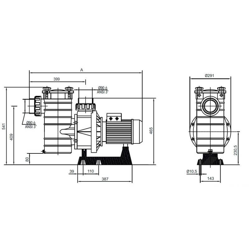 Pompa HCP 3800 4.50 CP 400V IE3 Hayward