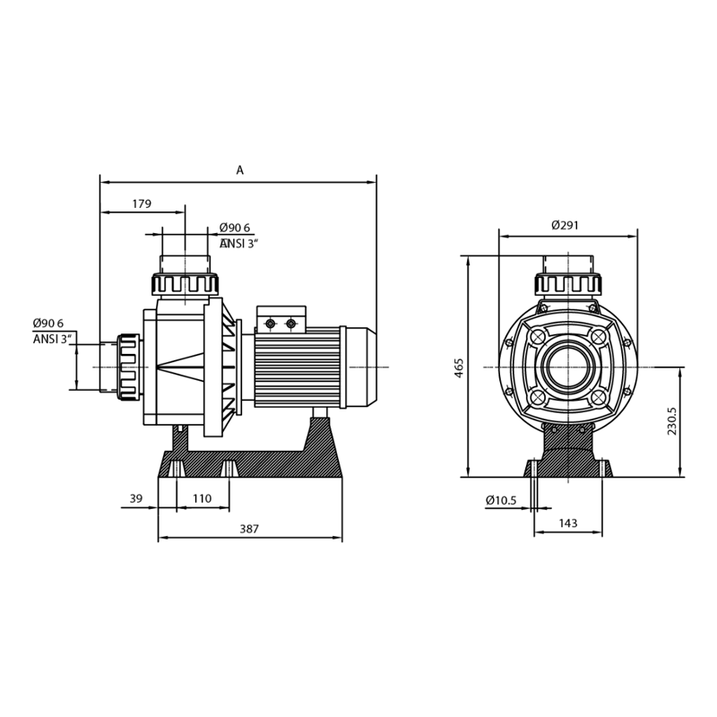 Pompa HCP 1000 3.5 CP 400V IE3