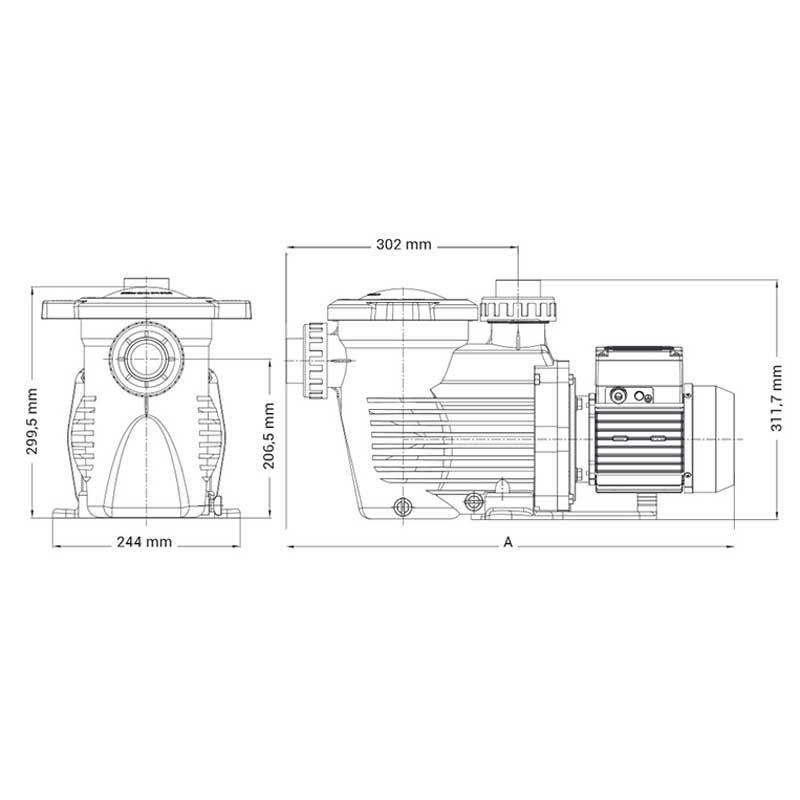 Pompa recirculare K-Flo 0.75 CP 400V IE2