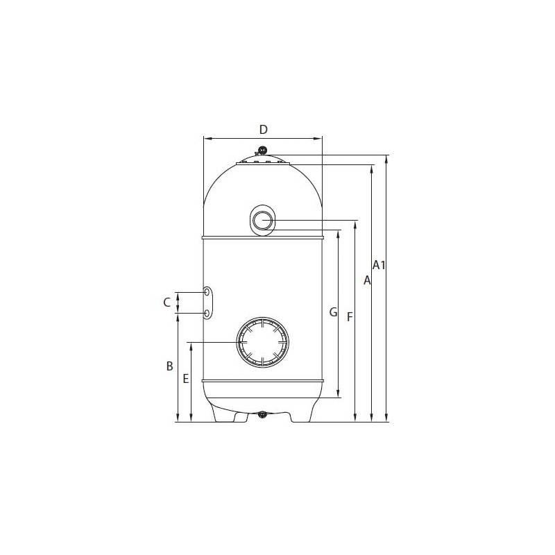 Filtru San Sebastian fara vana D900 pat filtrant 1m