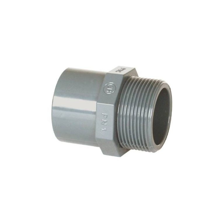Niplu mixt PVC D40/50-1 1/2′ F.E. Coraplax
