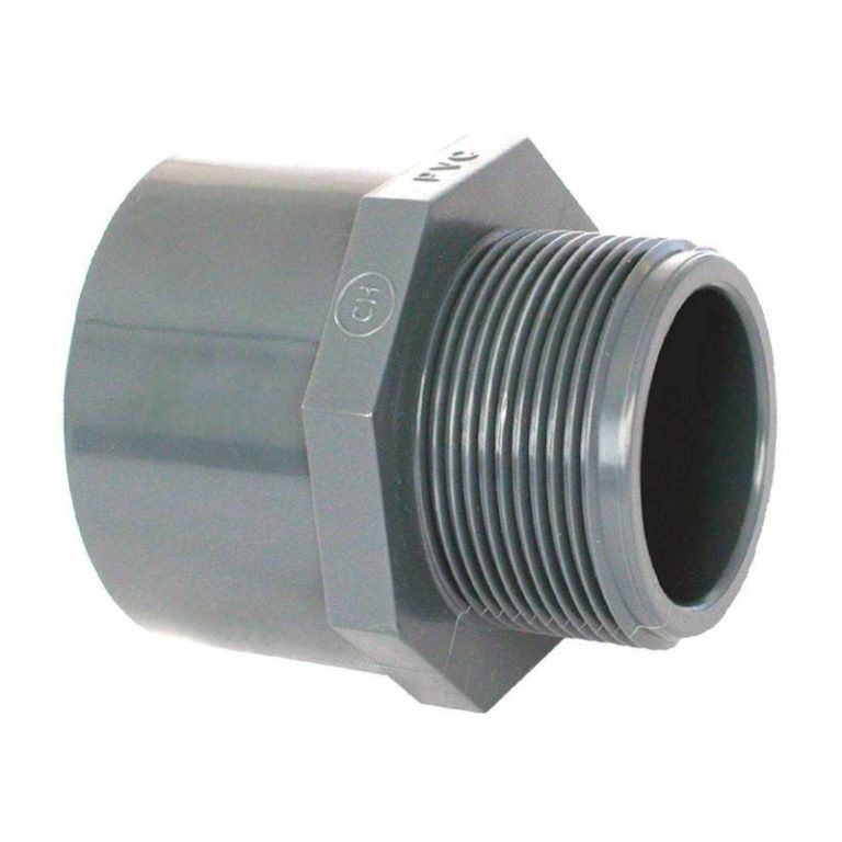 Niplu mixt PVC D50/63-1 1/2′ F.E. Coraplax