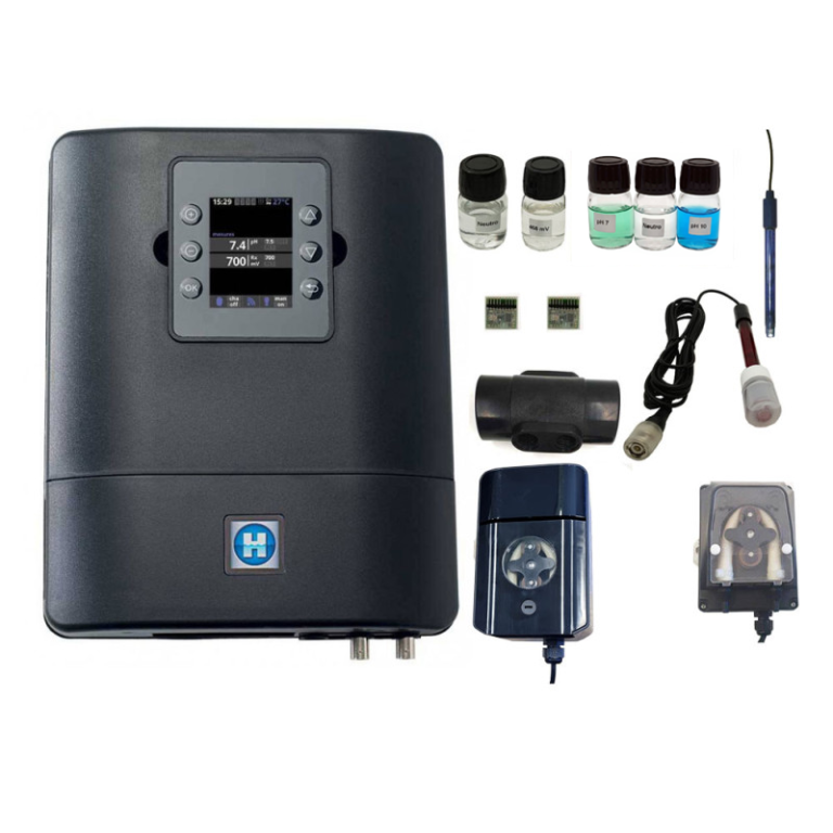 Pachet Control Station cu pH Redox senzor debit si Temperatura pompe peristaltice