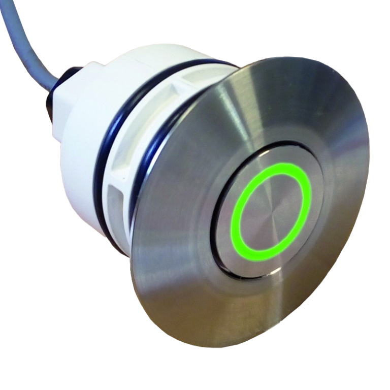 Trecere perete beton pentru buton piezoelectric inox